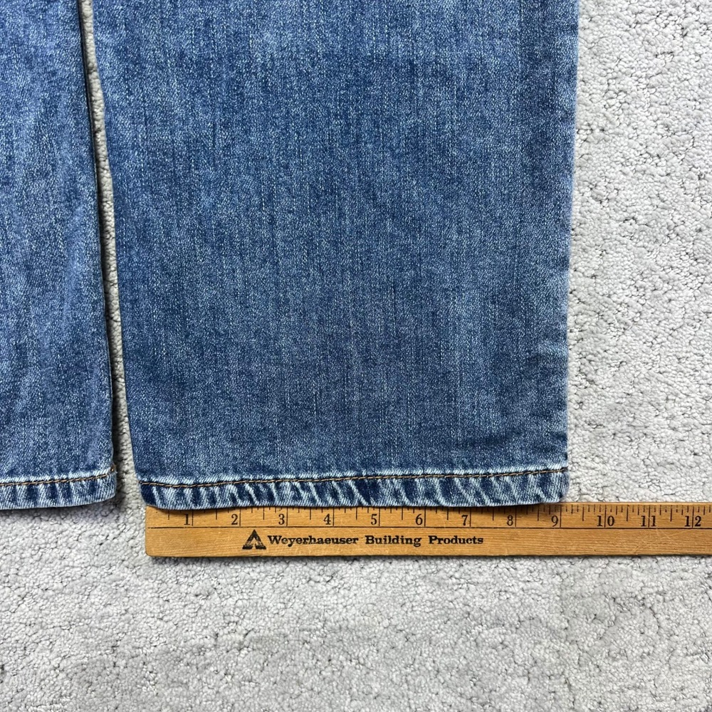 OAT New York Jeans Womens 4/27 Cloud Luxe High Rise Wide Leg Blue Medium Wash - Picture 11 of 12